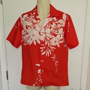 Vintage Royal Palm Hawaiian Shirt Size M